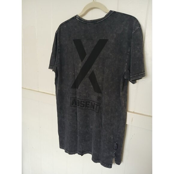 Absent EXCHEQUER TEE Graphic T Shirt Mens M Charcoal Gray Cotton Short Sleeve - Picture 9 of 16